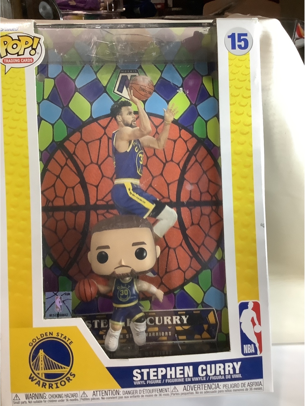 Funko Pop! Trading Cards Stephen Curry Vinyl Figure #15 Golden State Warriors
